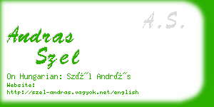 andras szel business card